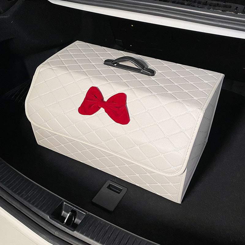 Car trunk storage box, car tail box, camellia car, good things, sorting storage box, multi-functional storage girl