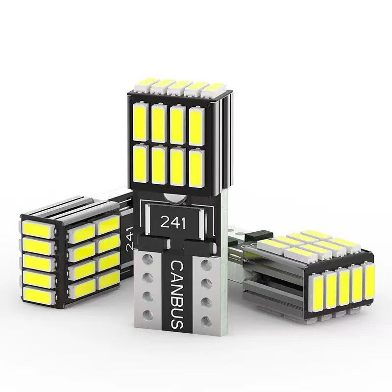 Cross-border automotive LED car light: T10 width indicator, position light 4014-24SMD, license plate decoding light, 3030 instrument light