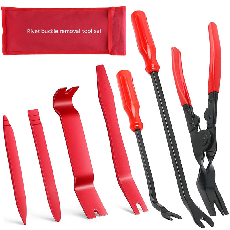 5 pieces, 6 pieces, 7-piece set, car panel car door audio system decoration modification tool, clip screwdriver, pliers, disassembly 3 pieces