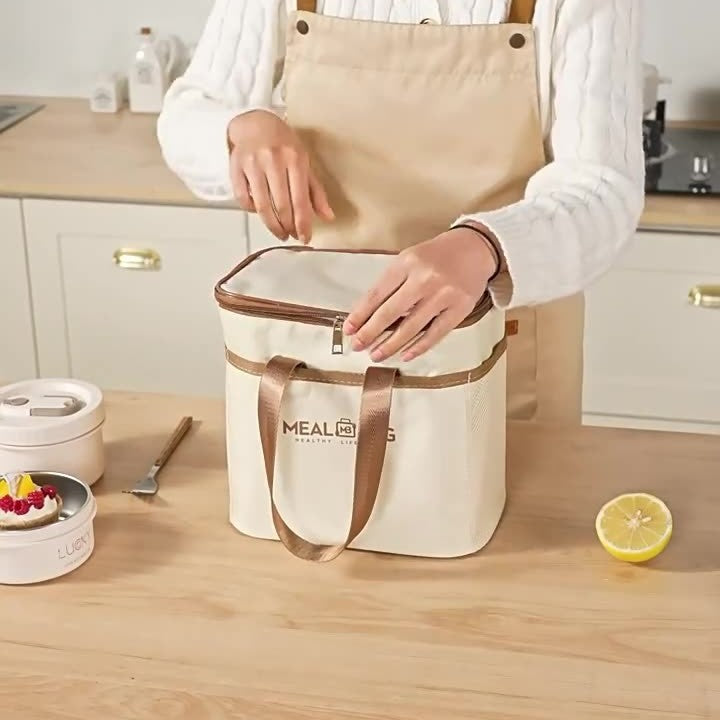 Insulated Lunch Bag, Waterproof Tote