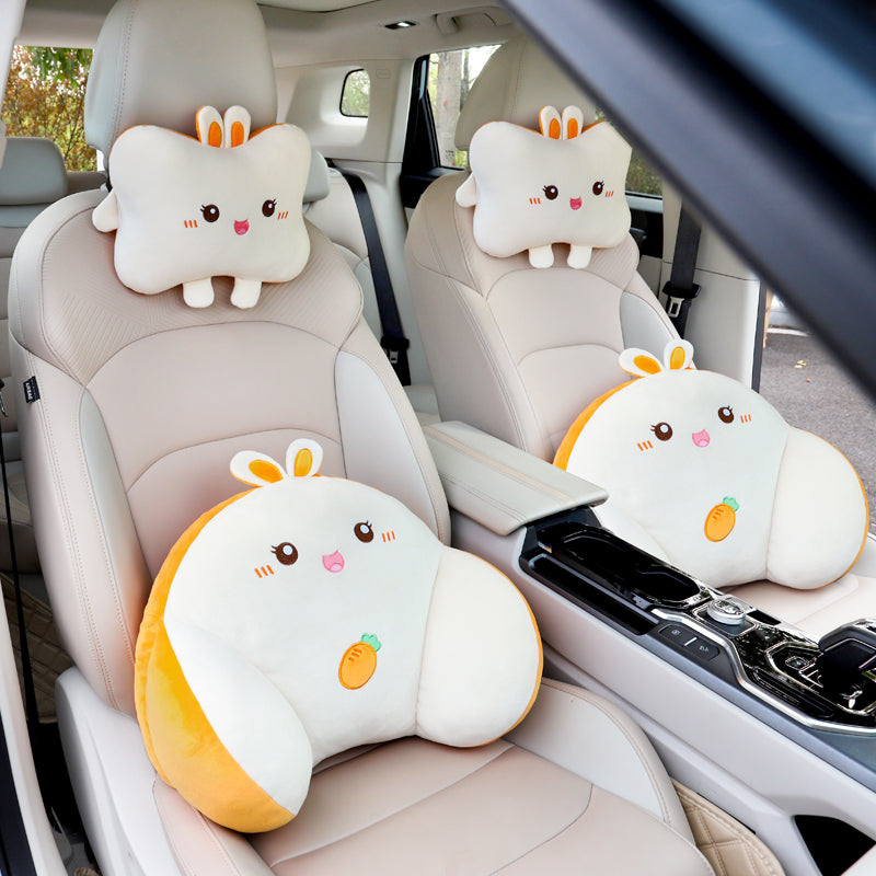 Car lumbar support, driver's seat backrest cushion, car headrest, lumbar support pad, internet-famous women's driving lumbar support tool