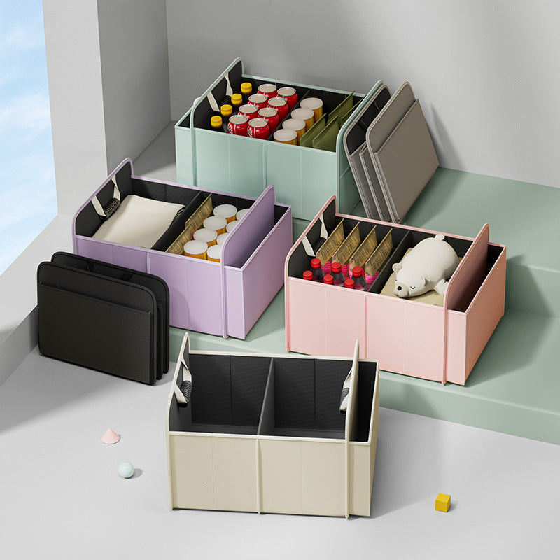 Car trunk storage box, cross-border trunk folding multifunctional Amazon bestseller, self-driving touring in-car storage box