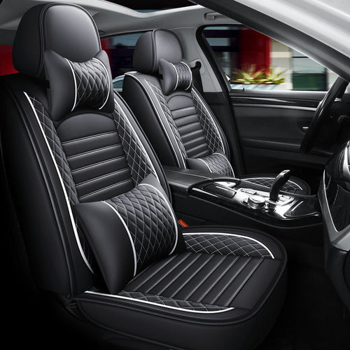 New all-season universal cartoon car seat cushion wholesale, premium feel, full leather, full coverage for small passenger car seat cushions