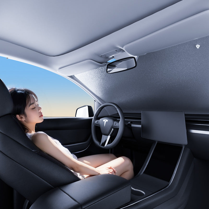 Car sunshade laser type sun protection and heat insulation summer sunshade car front windshield window sun gear