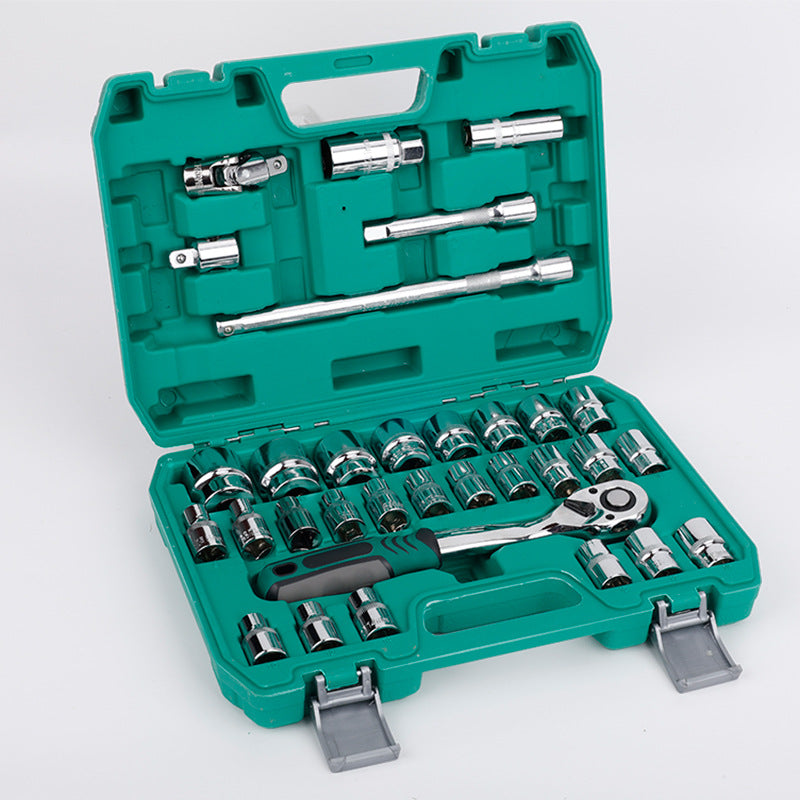 Natural S2 Bit Head 72-Tooth Ratchet Wrench Auto Repair Mechanical Repair Household Repair Sleeve Tool Set Hardware Toolbox