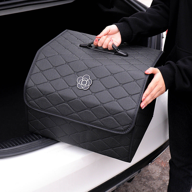 Car trunk storage box, car tail box, camellia car, good things, sorting storage box, multi-functional storage girl