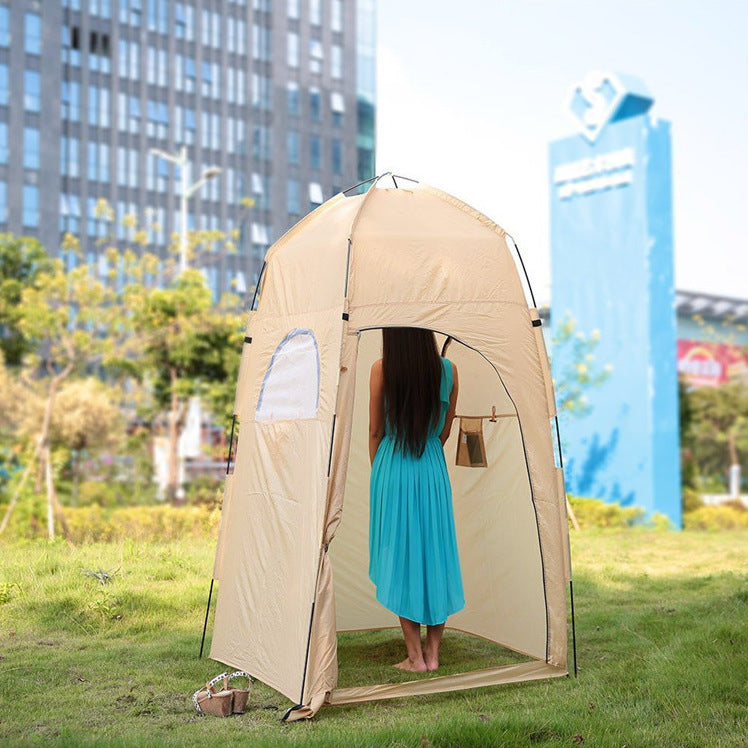 The new changing tent is portable for bathing, birdwatching, fishing, toilet guard, and portable warmth, preventing light leakage