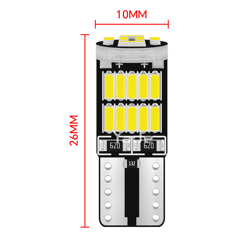 Yade Automotive LED Indicator Light T10 4014 26SMD Decoding Bright Bright Lamp W5W Reading Light License Plate Light