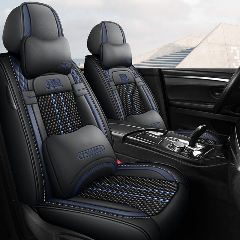 Car seat cushion new all-enclosed special seat cover four seasons universal leather seat cover summer ice silk cartoon seat cushion cover