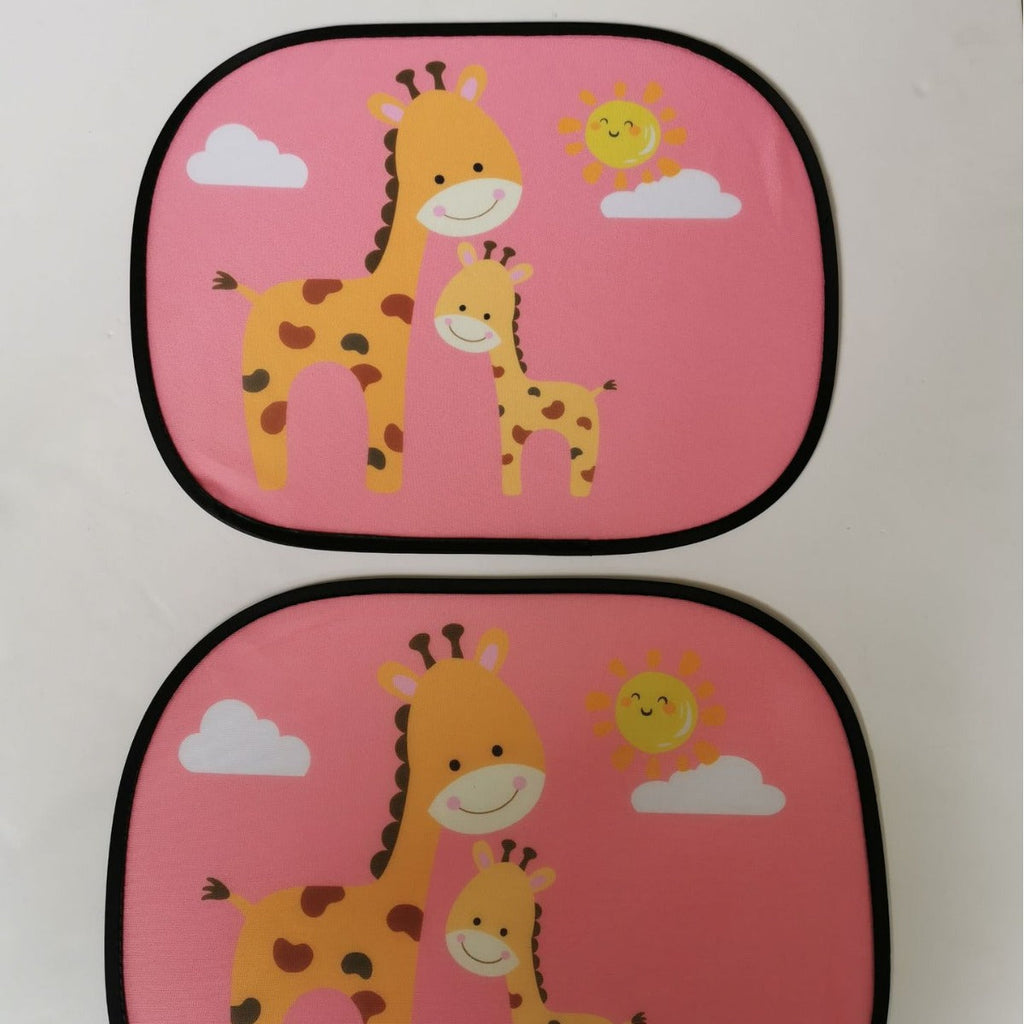 Car interior sun shield, side window heat insulation, sun protection static static sticker, sun shield, cartoon window film with logo printing