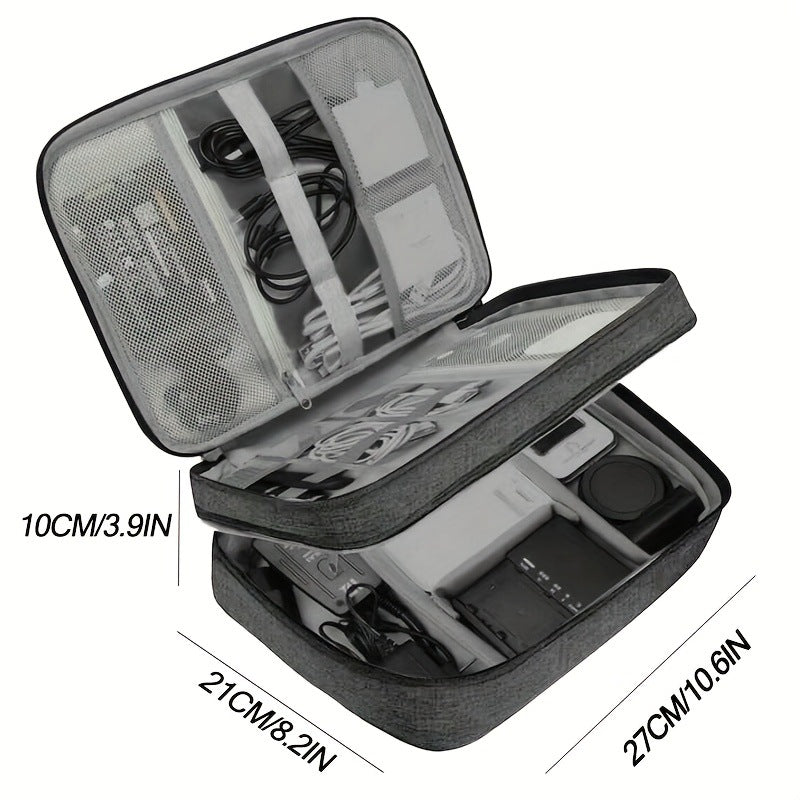 Travel Cable Storage Organizer Bag, Waterproof