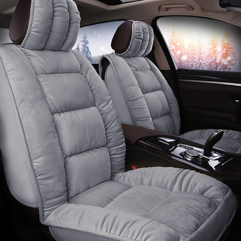 Winter short plush car seat cushion new winter car fleece seat cover universal down all-inclusive seat cushion wholesale