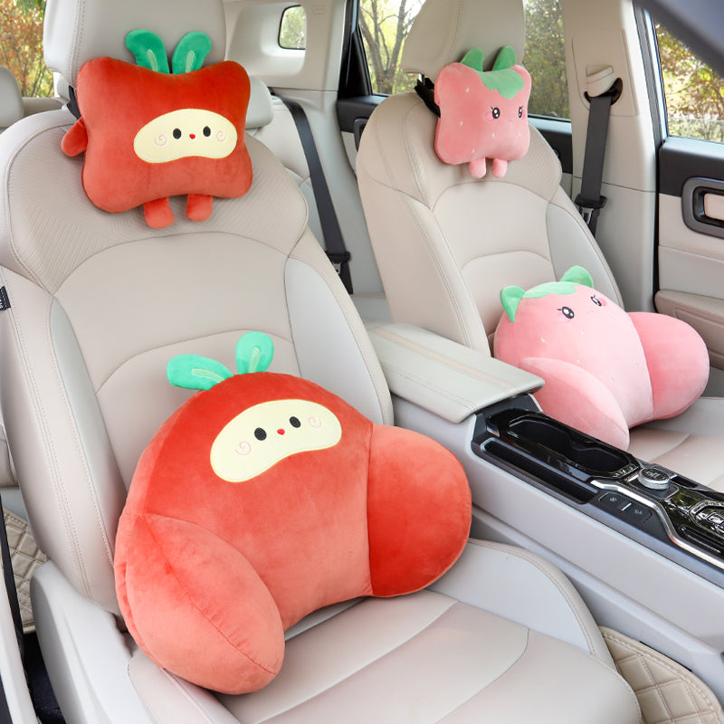 Car lumbar support, driver's seat backrest cushion, car headrest, lumbar support pad, internet-famous women's driving lumbar support tool