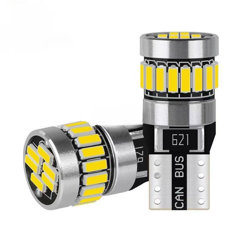 Cross-border automotive LED car light: T10 width indicator, position light 4014-24SMD, license plate decoding light, 3030 instrument light