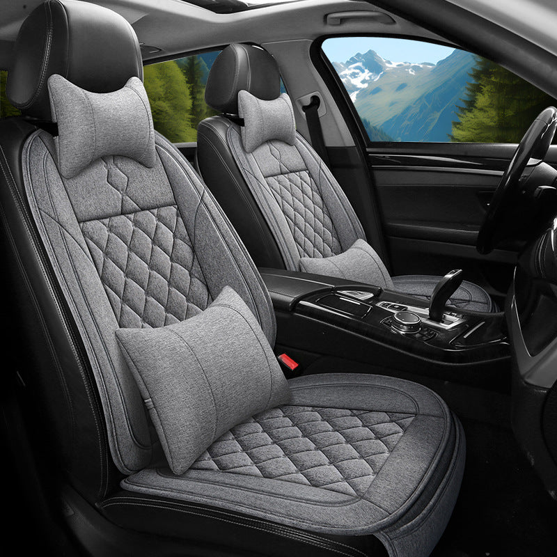 Cross-border bestselling car seat cushions, dirt-resistant, wear-resistant leather car seat cushions, all-season breathable full-coverage universal car seat cushions