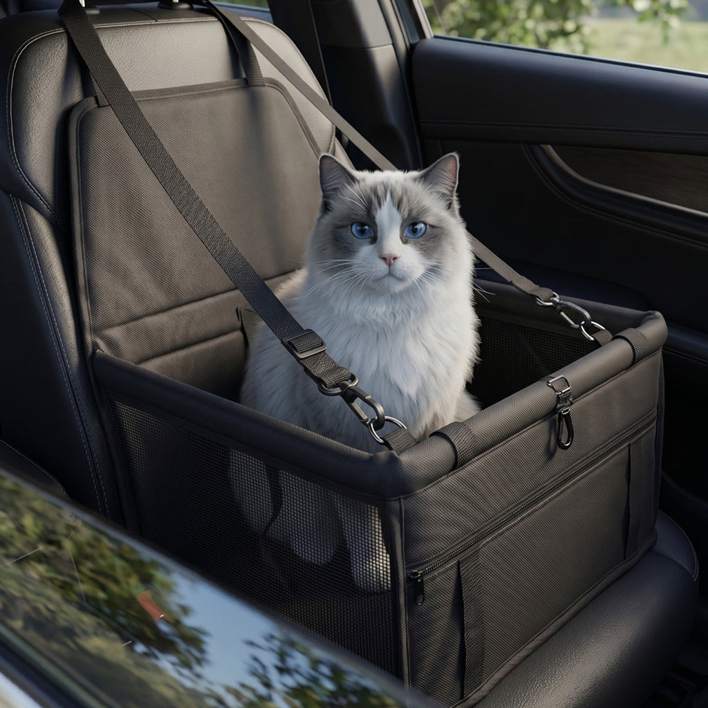 Cross-border bestseller breathable mesh pet car mat hanging bag, pet car carrier waterproof car dirt mat, dog anti-collapse