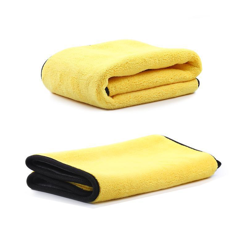 420g 160*60CM Brushed Thickened Car Towel Fine Fiber Absorbent Towel Coral Velvet Towel Edging Towel