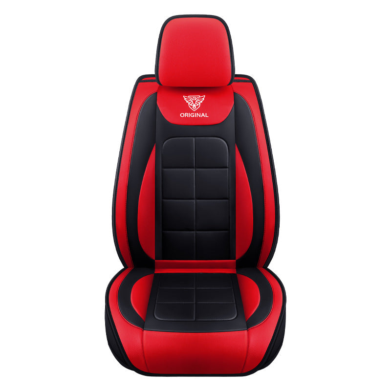 The five-seater car seat cushion is fully surrounded by the all-season universal leather seat cover, which is wear-resistant, dirt-resistant and breathable
