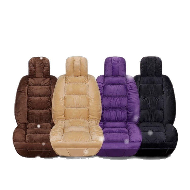 Winter short plush car seat cushion new winter car fleece seat cover universal down all-inclusive seat cushion wholesale