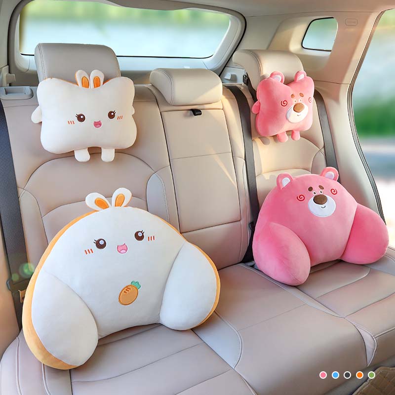 Car lumbar support, driver's seat backrest cushion, car headrest, lumbar support pad, internet-famous women's driving lumbar support tool