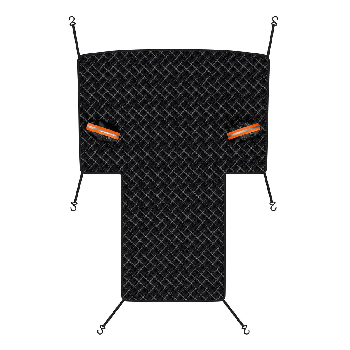 Car Snow Cover - Front Half Cover with Straps