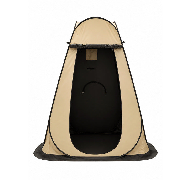 New outdoor bathing tent, black rubber waterproof portable toilet changing shower bathing camping changing cover tent