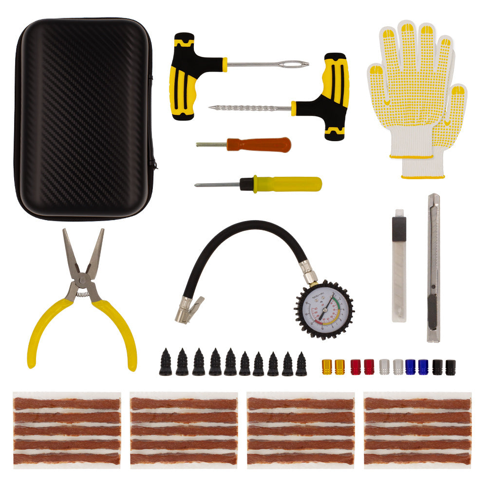 Tire Repair Kit - 61-Piece Emergency Tool Set
