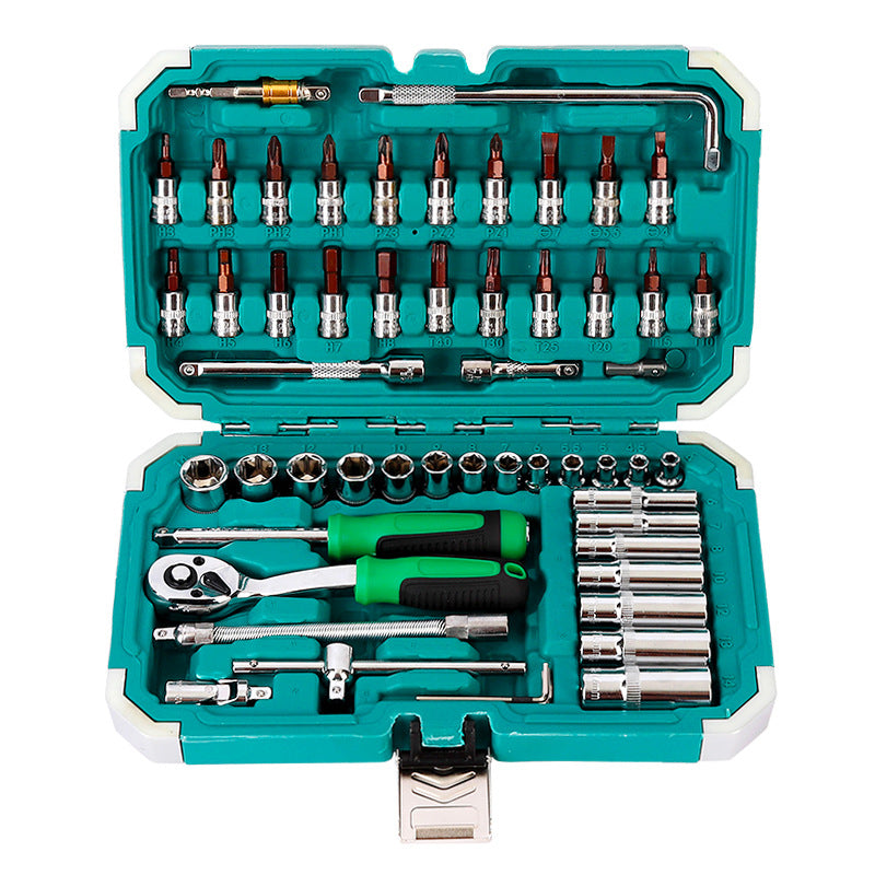 Auto Repair Tool Kit, 55-Piece Socket & Wrench Set