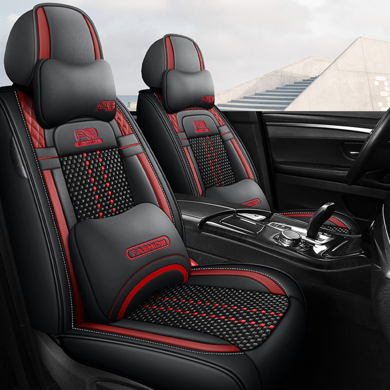 Car seat cushion new all-enclosed special seat cover four seasons universal leather seat cover summer ice silk cartoon seat cushion cover