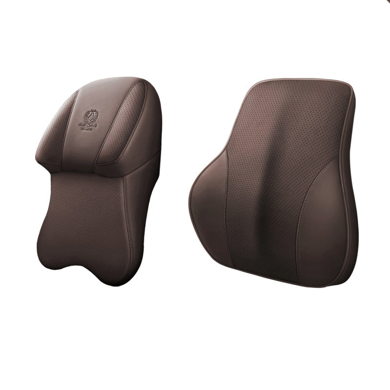 [Full leather on both sides] aviation-grade car neck pillow, memory foam, neck pillow, neck pillow in the car, car seat, neck pillow