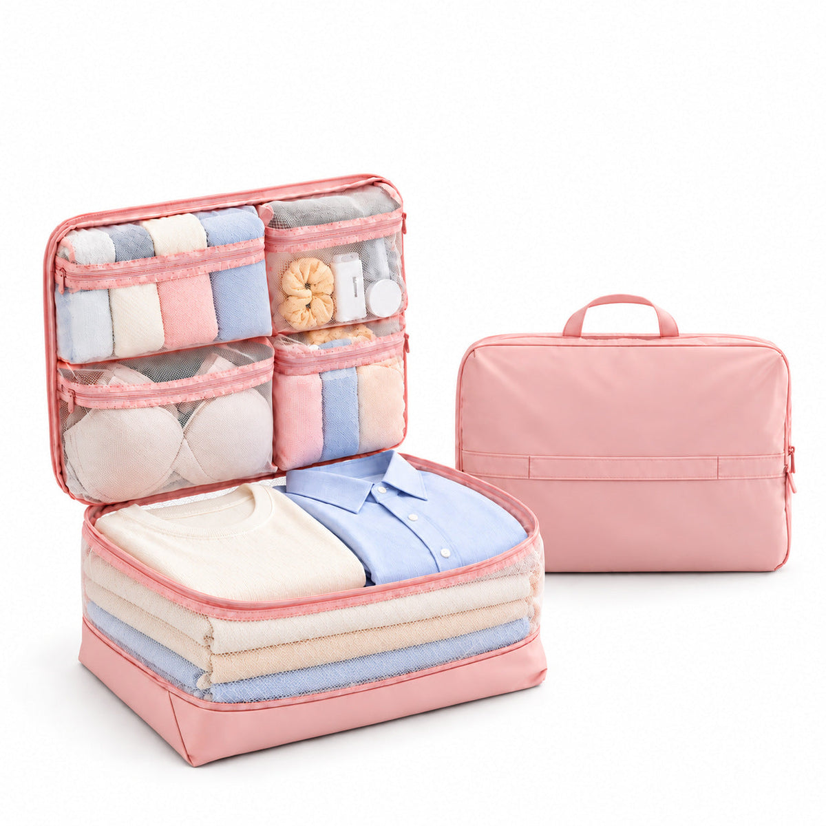 Travel Storage Bags, Five-in-One Compressible Set