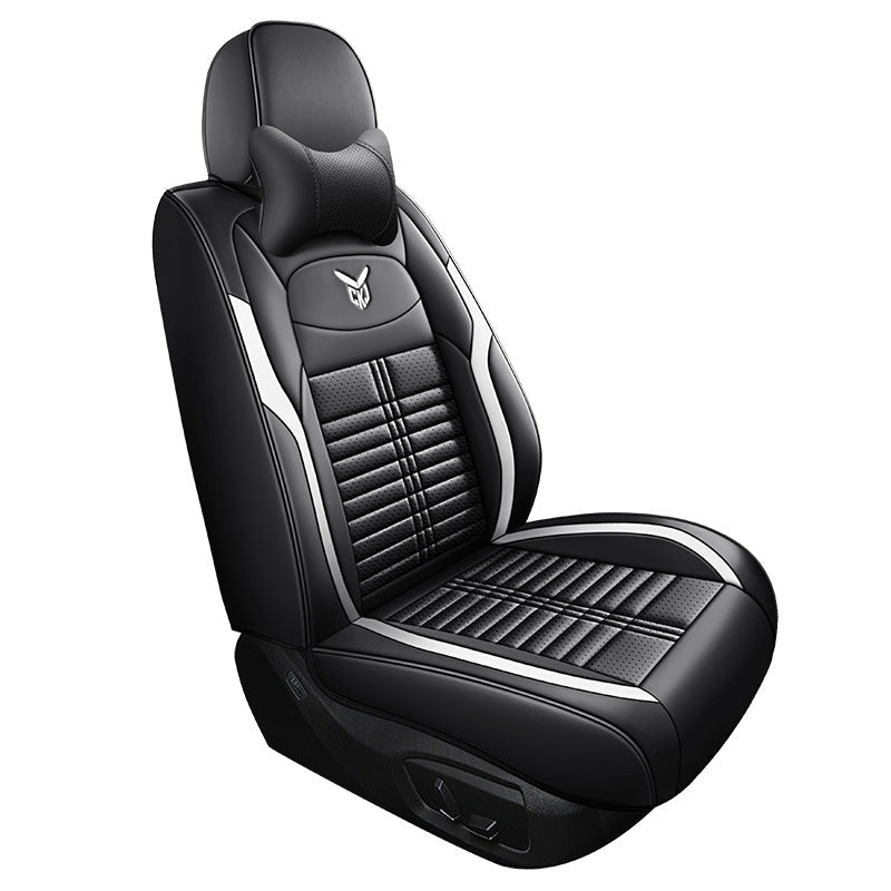 Cross-border car seat cushions with a light luxury, premium feel, all-around car seat cushions, all-season universal, simple, breathable, stain-resistant, and stain-resistant