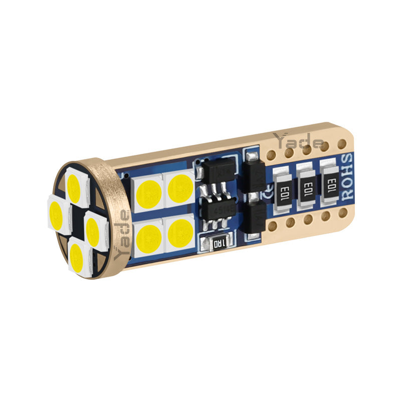 Yade Wide-Width Indicator Light T10 3030 12SMD Car Light LED High Brightness Wide Voltage Decoding Reading Light License Plate Light