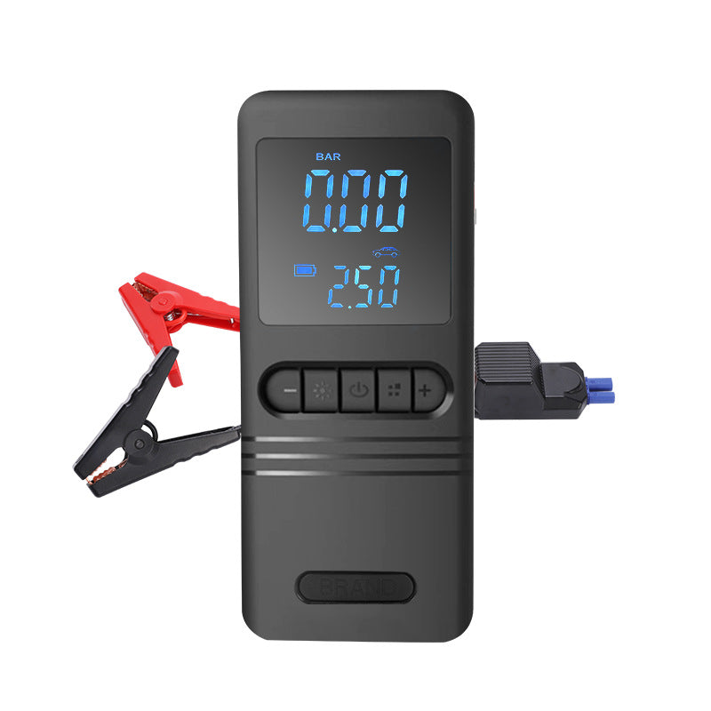 Cross-border vehicle emergency power supply starter air pump, tire high-pressure digital display all-in-one, automotive electric air inflation pump