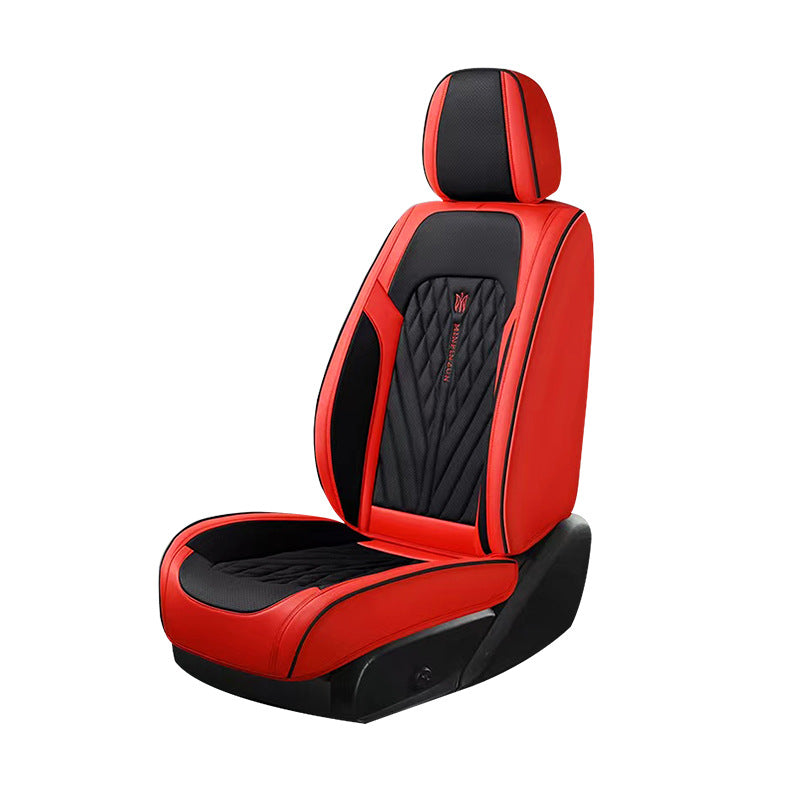 Car seat cushion Nappa leather breathable all-season universal seat cover, full-coverage high-end seat cushion car seat protective cover