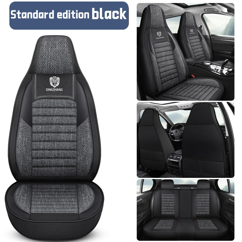 25 years new linen split head car seat cushion four seasons universal seat cover original piece drop shipping cross-border wholesale