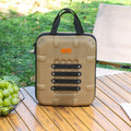 Outdoor portable seasoning knife set storage bag, camping and outdoor cooking bag, self-driving kitchen equipment set, EVA hard bag