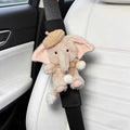 Cute little elephant car seat belt shoulder pad, premium creative decoration, all-season universal couple for women