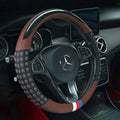 Non-slip sweat-wicking car handlebar covers, colorful carbon fiber leather, fashionable trendy brand steering wheel covers, car GM Amazon
