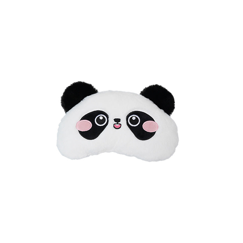 Car headrest lumbar support, cartoon cute panda, comfortable soft car cushion, all-season universal neck pillow
