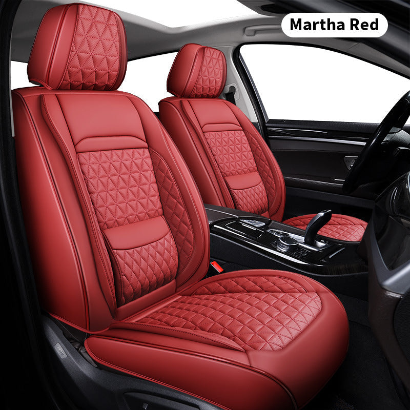 2025 new all-leather fixed lumbar wing Nappa leather car cushion all-season universal full-enveloping seat cover