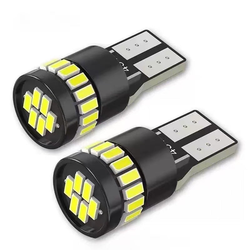 Cross-border automotive LED car light: T10 width indicator, position light 4014-24SMD, license plate decoding light, 3030 instrument light