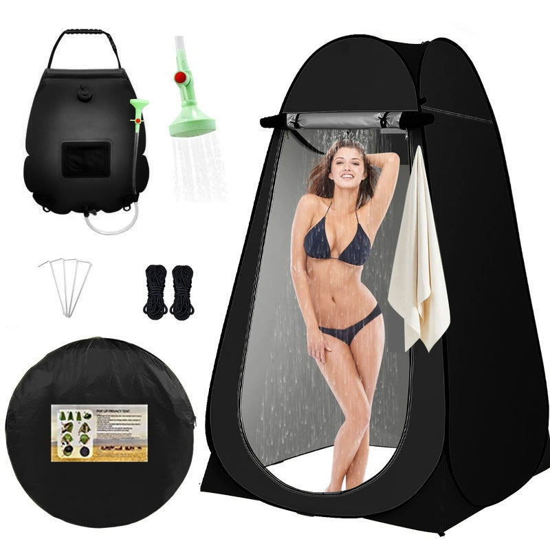 2025 Cross-border Hot Outdoor Shower Tent, Shower Bag, Toilet Combo, Changing Tent, Solar Drying Water Bag