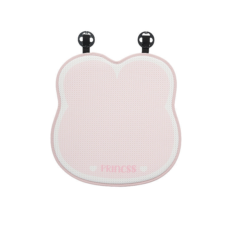 Creative butterfly-shaped car headrest neck support with lace edges for car cushions, all-season universal comfortable breathable car lumbar support