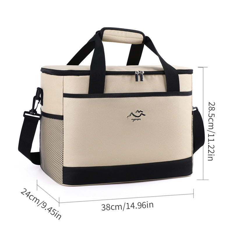 Insulated Cooler Bag, Portable Cold Storage