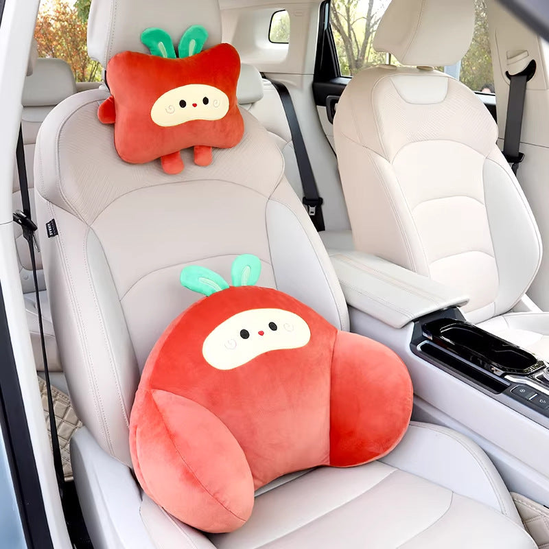 Car lumbar support, driver's seat backrest cushion, car headrest, lumbar support pad, internet-famous women's driving lumbar support tool
