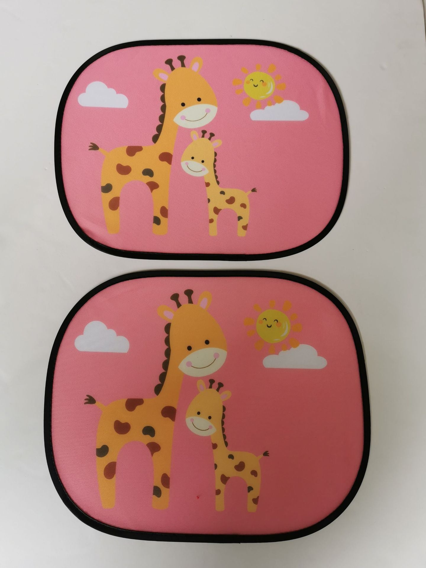Car interior sun shield, side window heat insulation, sun protection static static sticker, sun shield, cartoon window film with logo printing