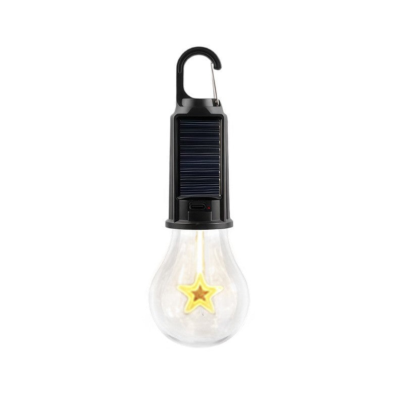 Solar Camping Light with Hook - Rechargeable