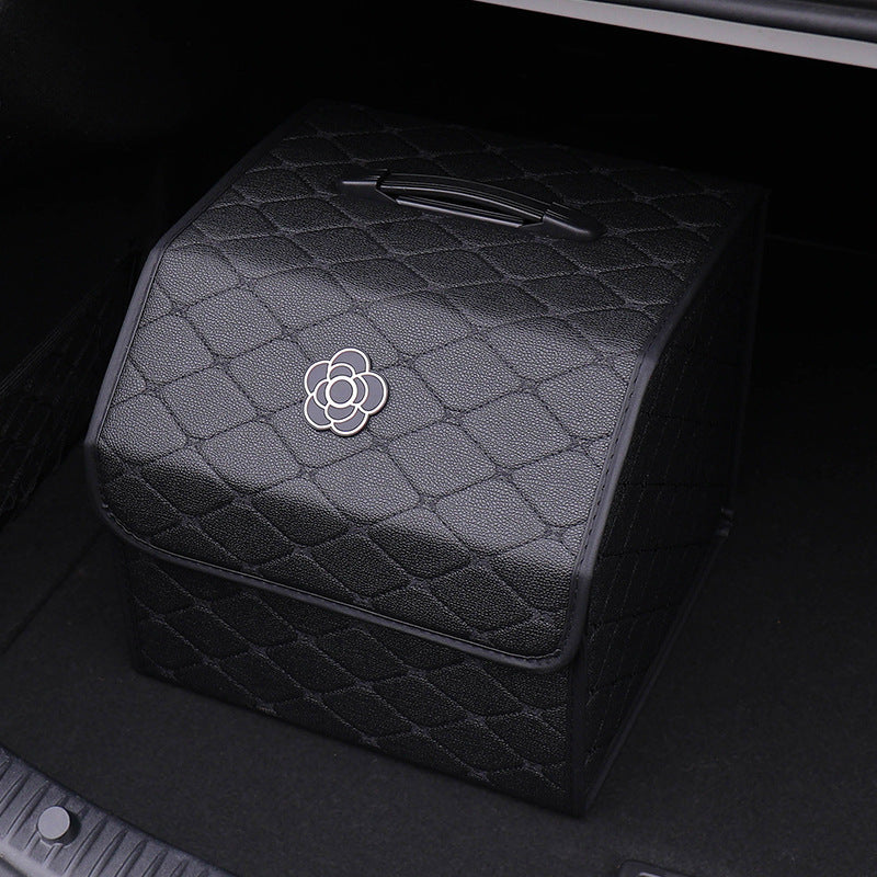 Car trunk storage box, car tail box, camellia car, good things, sorting storage box, multi-functional storage girl